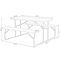 Gardenised Gray Outdoor Foldable Woodgrain Portable Picnic Table Set QI003910GY - alternate 4